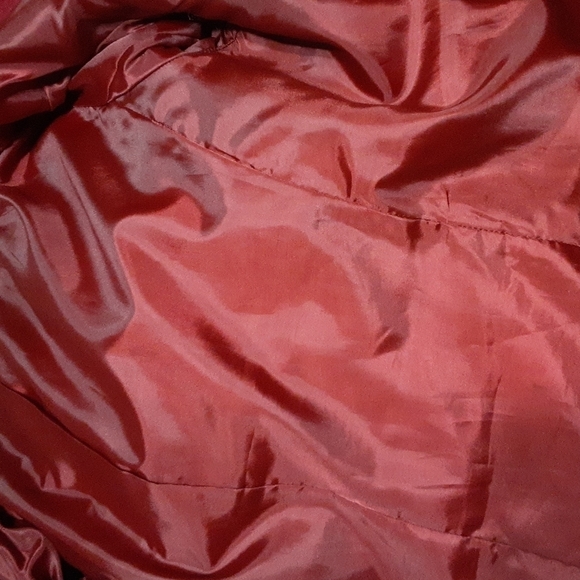 B Moss women coat  M Full Zip  wool event casual Comfy Red Luxury - Picture 7 of 9